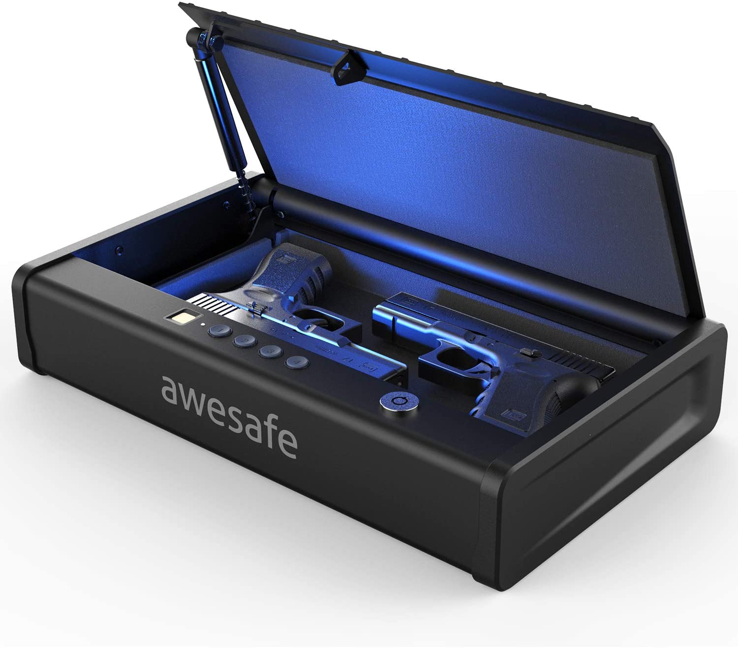 Mamba Vault Fingerprint Biometric Gun Safe MV505B Secure Handgun & Pistol Box 