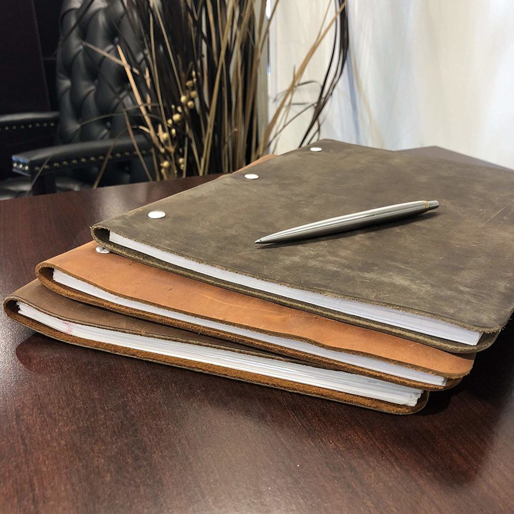 leather binder for writer