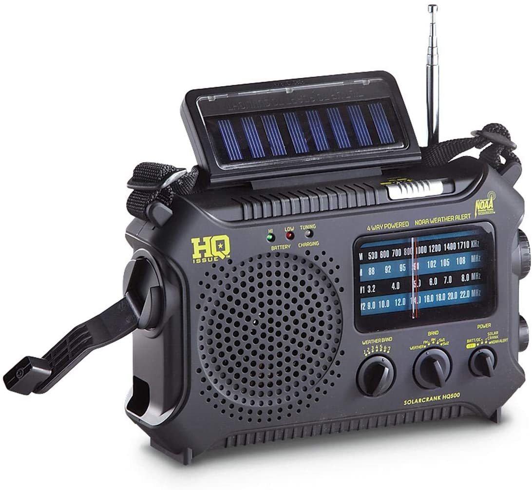 HQ ISSUE Dynamo Emergency Radio Hand Crank Solar Portable 