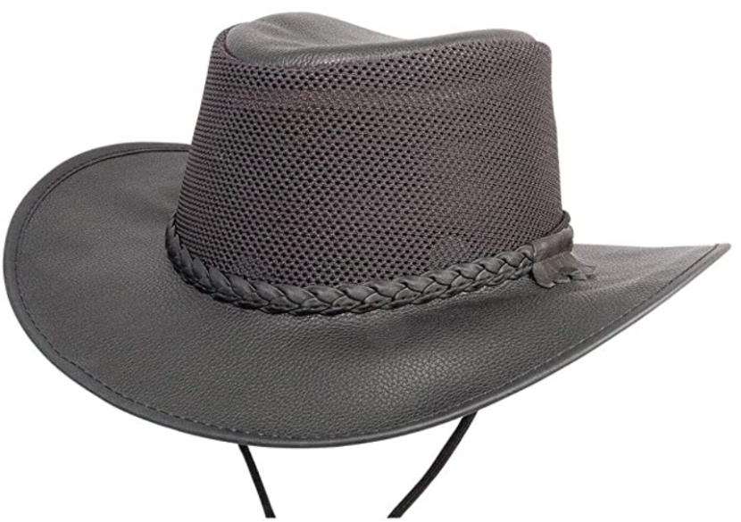 best leather and mesh outdoor hat