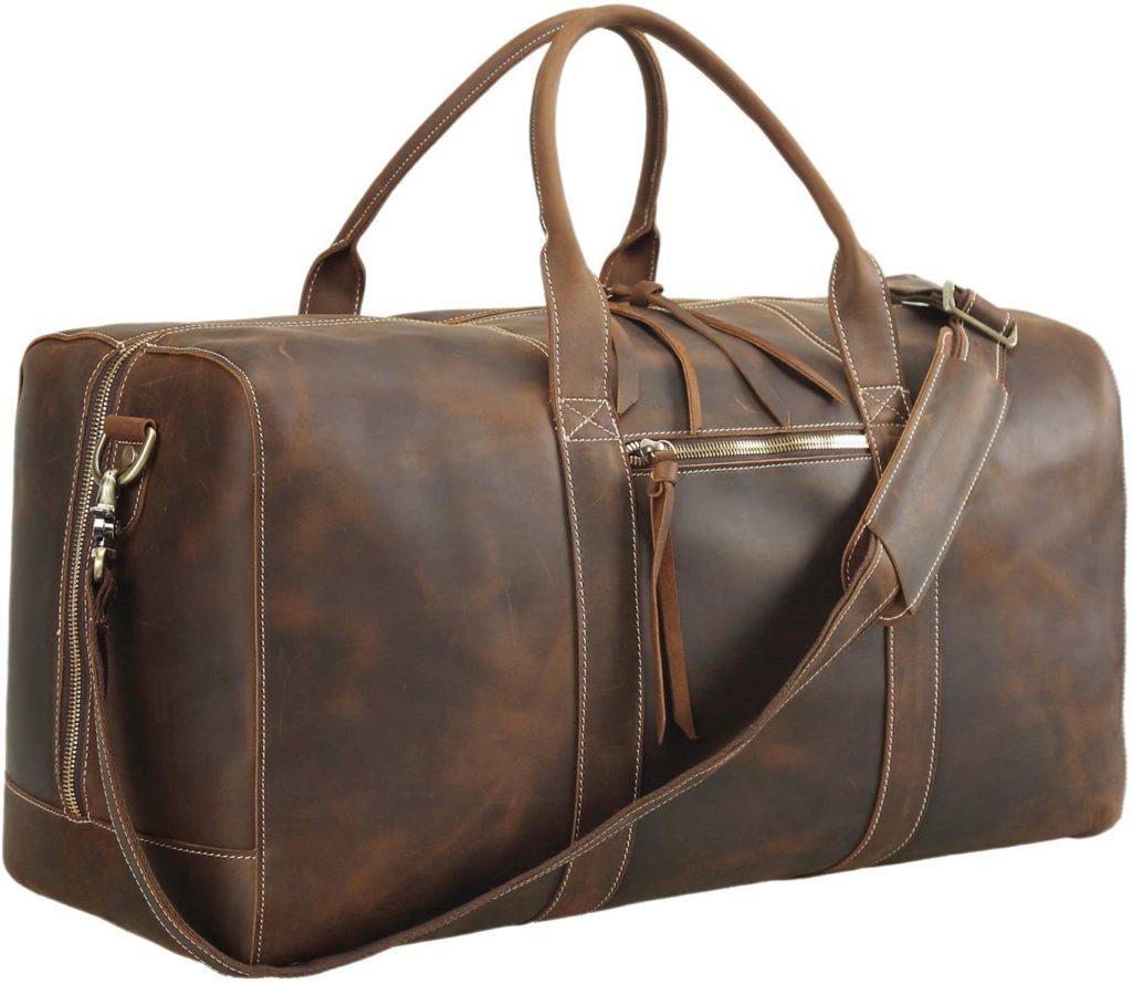 best leather overnight duffel bag