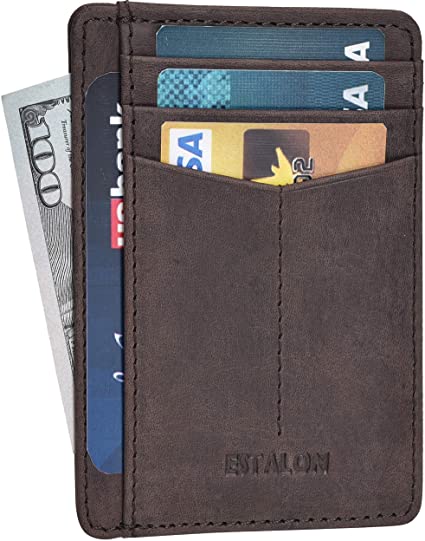 best leather minimalist wallet for men