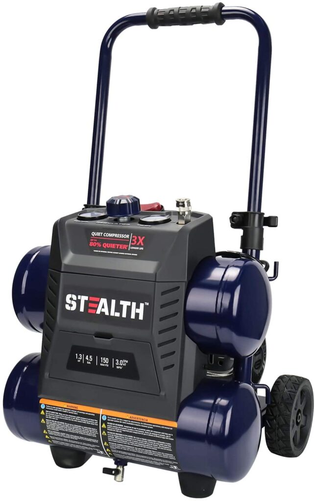 best portable quiet air compressor with wheels