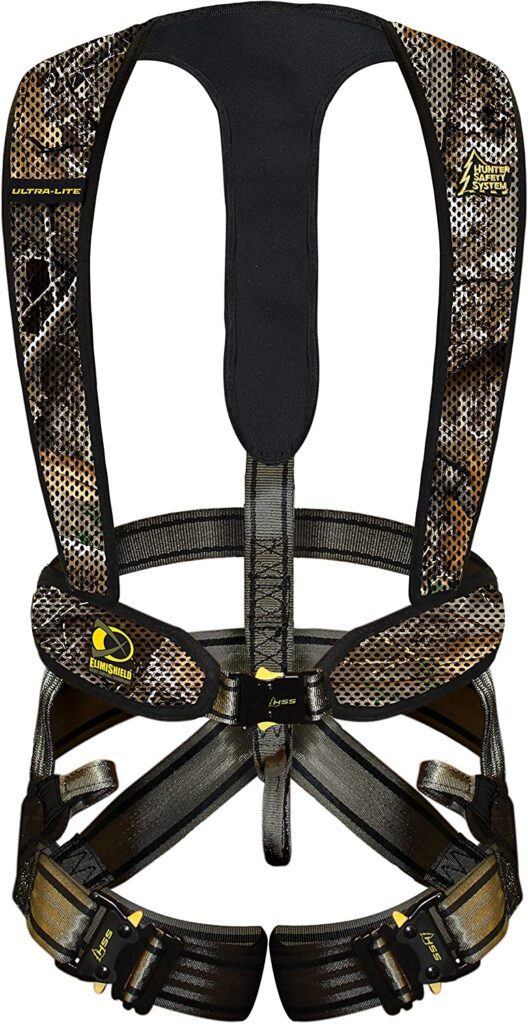 lightweight tree stand harness for bow hunting