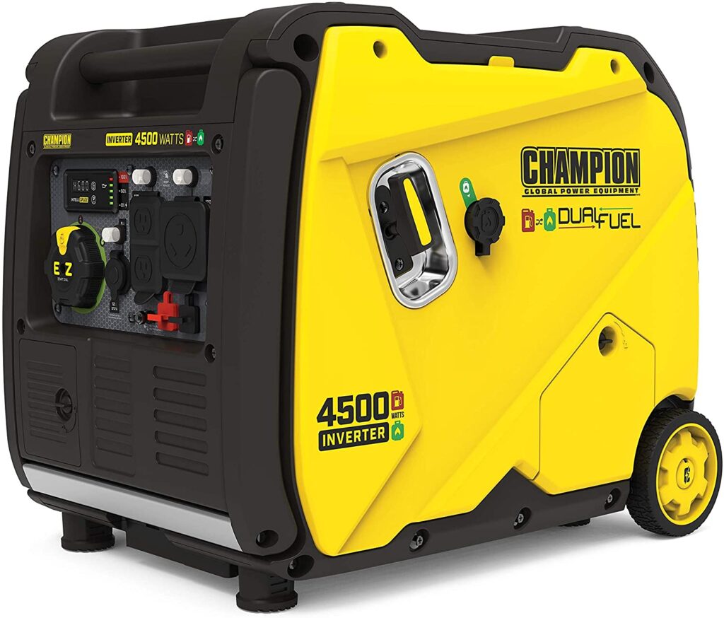 Champion dual fuel RV generator for camping