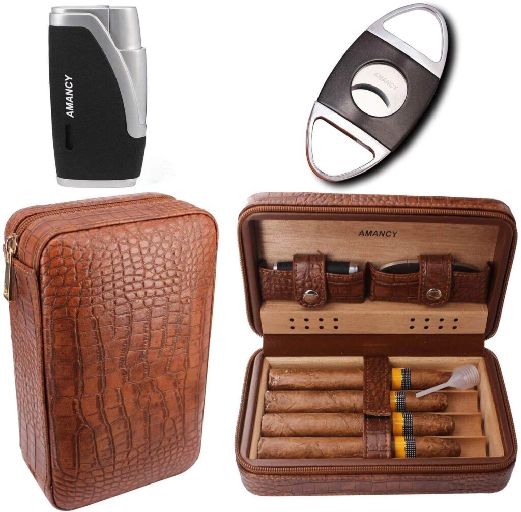 Amancy cigar travel case humidor