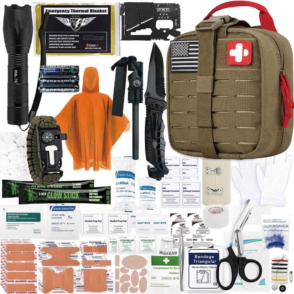 Everlit survival first aid kit for emergencies