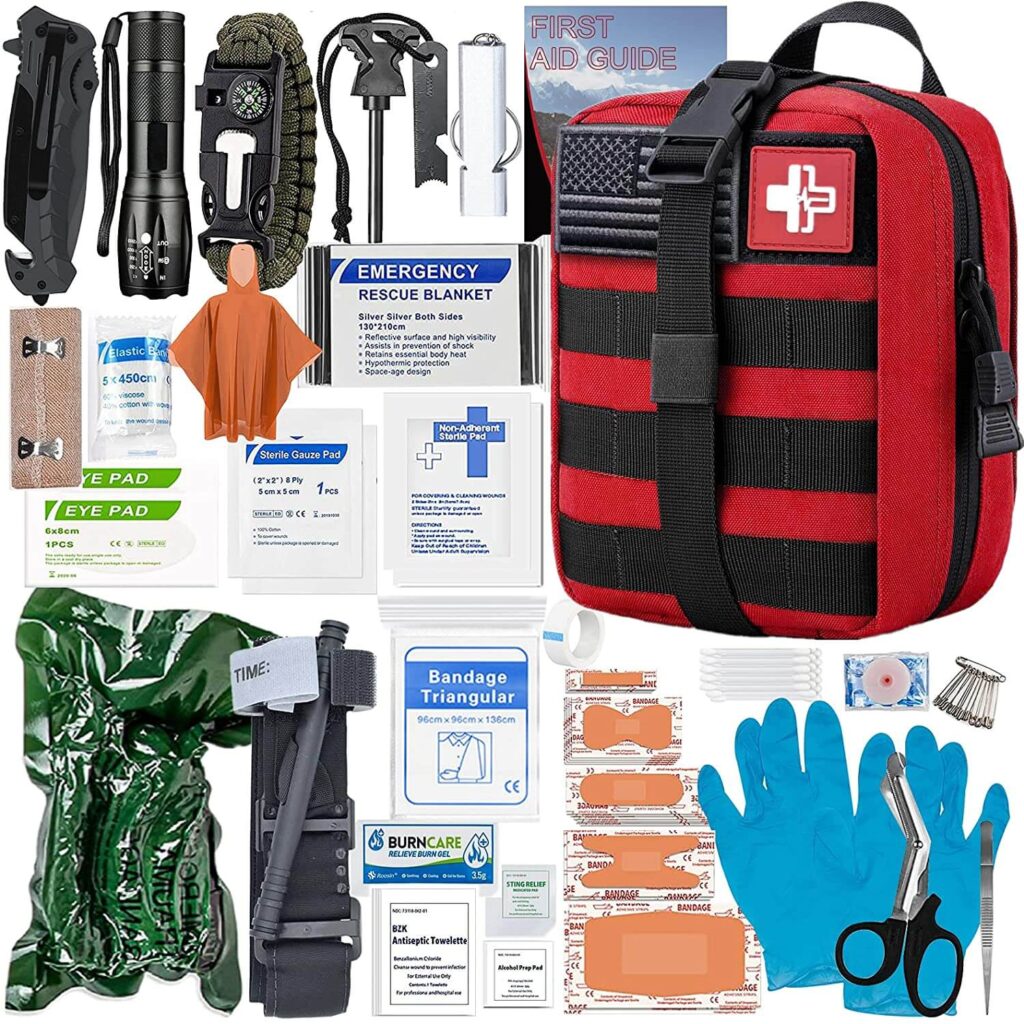 Homestockplus first aid kit with survival gear
