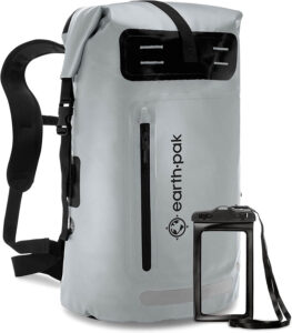 Earth Pak dry bag for camping hiking boating