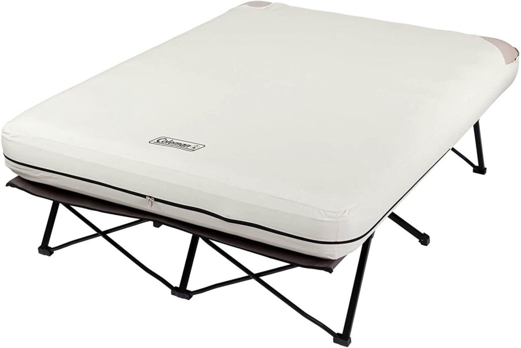Coleman camping cot with mattress