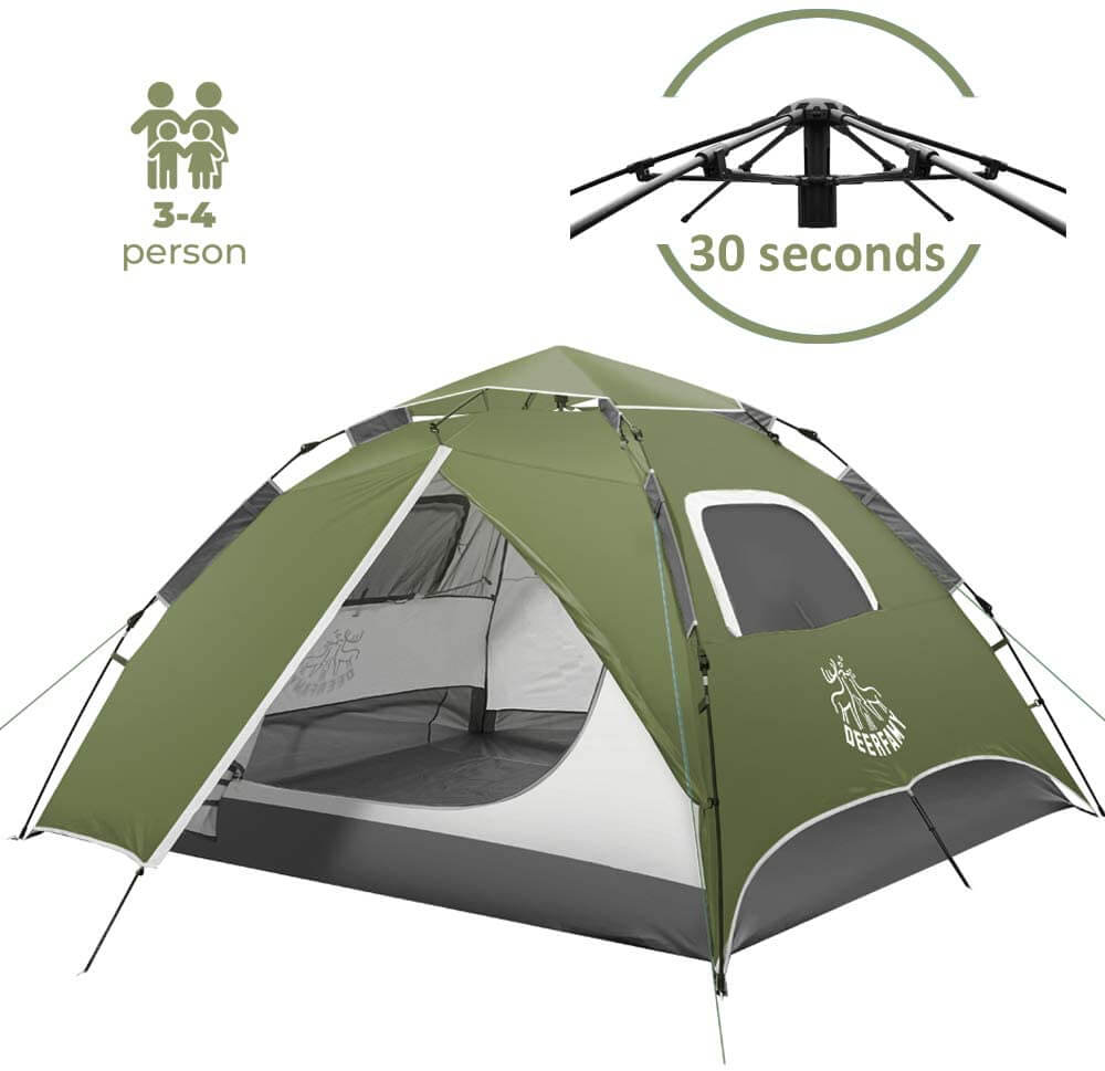Deerfamy 4 person pop up tent