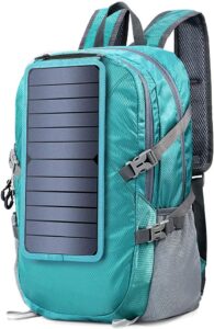 solar powered backpack for hiking
