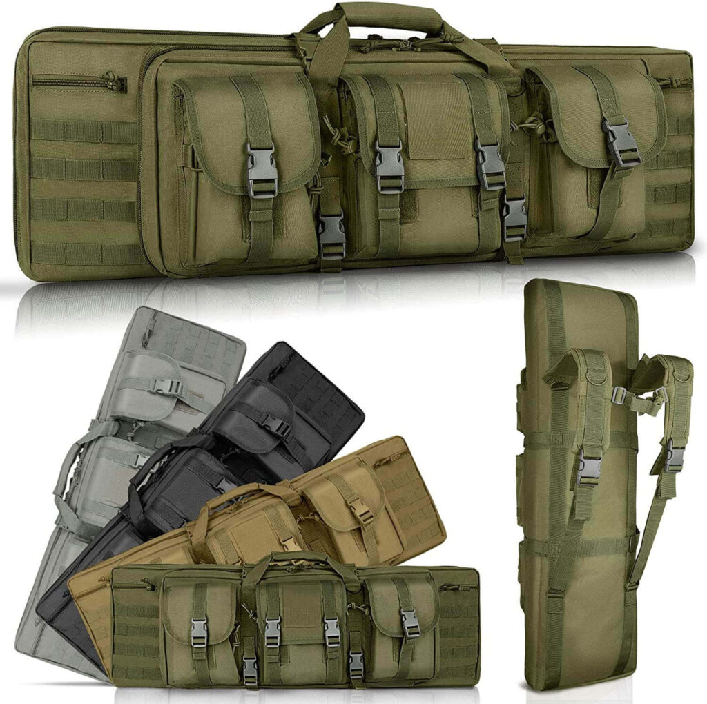 Luxhmox double soft rifle case bag