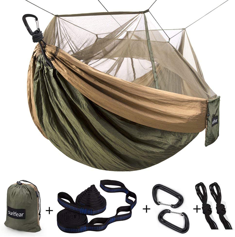 Sunyear camping with hammock