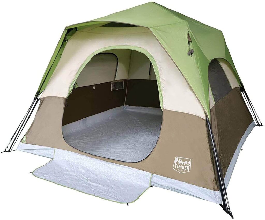 Timber Ridge 6 person instant tent for camping