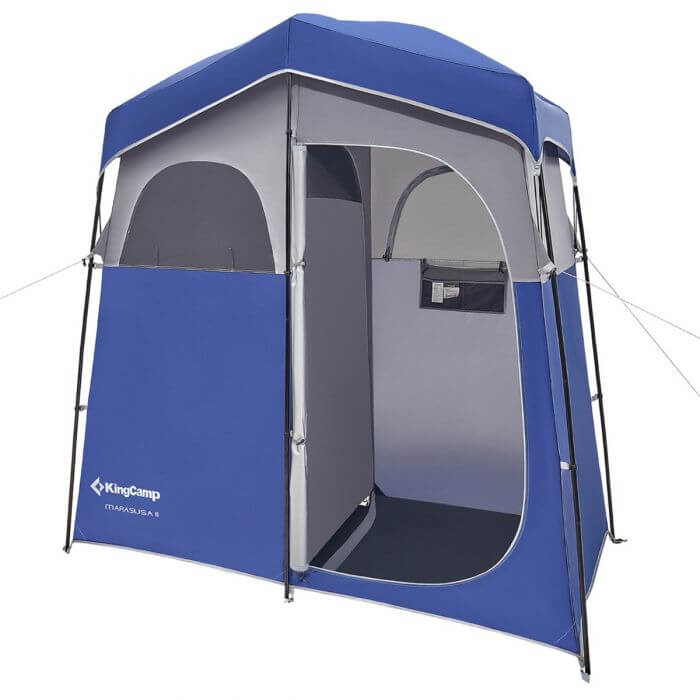 KingCamp popup privacy tent for showering